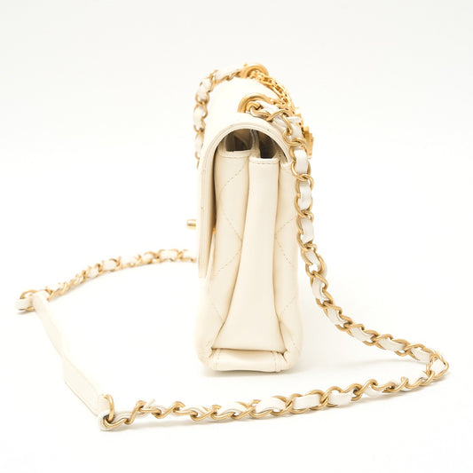 Chanel Matelasse Logo Chain Shoulder Bag