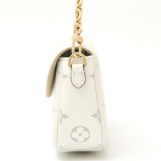 Louis Vuitton Monogram Flower Calf Leather Wallet on Chain