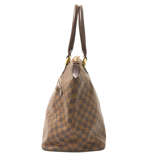 Louis Vuitton Damier Ebene Canvas Leather Saleya GM Tote