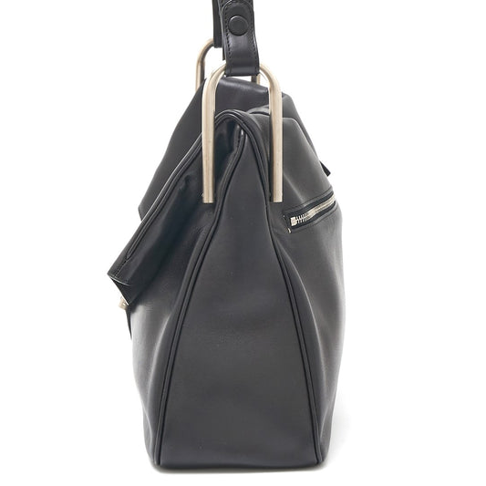 DELVAUX Leather 2WAY Shoulder Bag Black