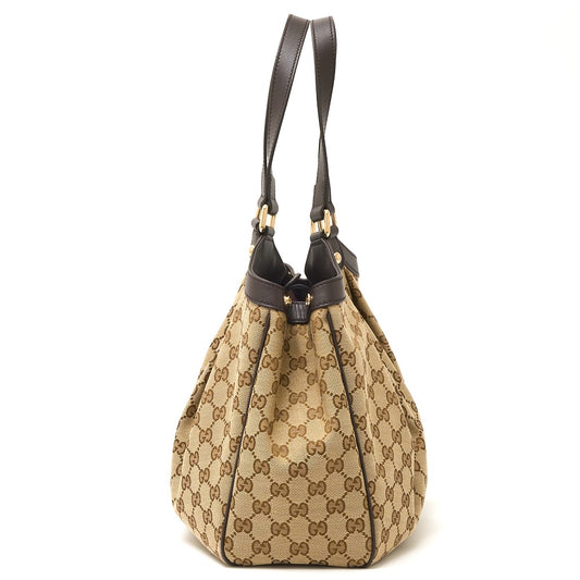 Gucci GG Canvas Leather Tote Bag 388919