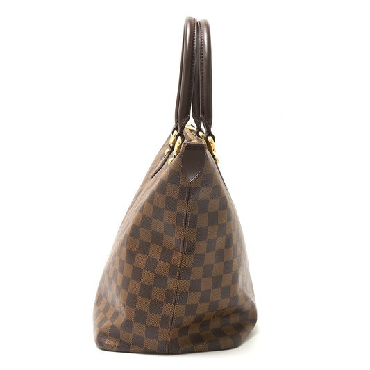 Louis Vuitton Damier Ebene Canvas Leather Saleya MM Tote