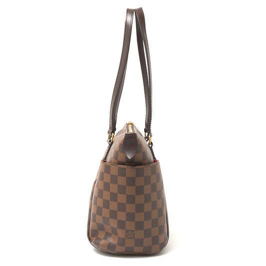 Louis Vuitton Damier Ebene Canvas Leather Totally PM Tote