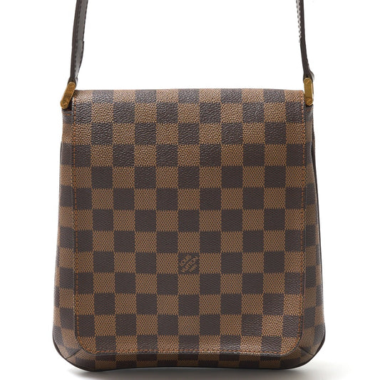 Louis Vuitton Damier Ebene Leather Musette Salsa Bag