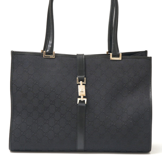 Gucci Jackie GG Canvas Leather Tote Bag