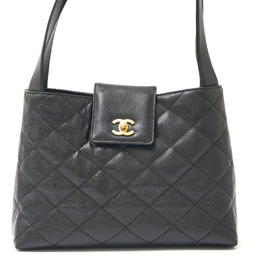 Chanel Caviar Skin Matelasse Tote Bag