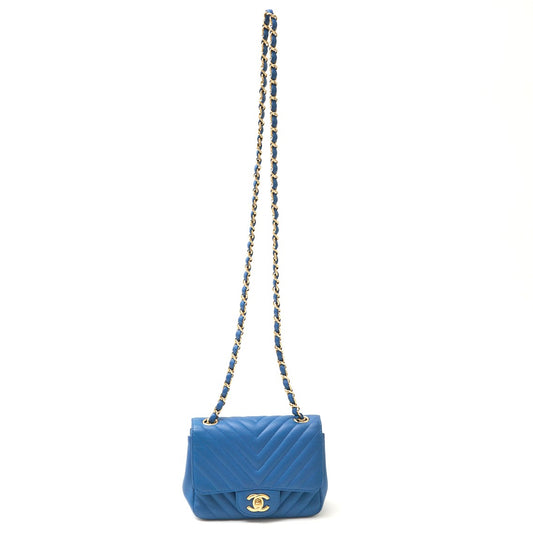 Chanel Chevron V-Stitch Mini Chain Bag