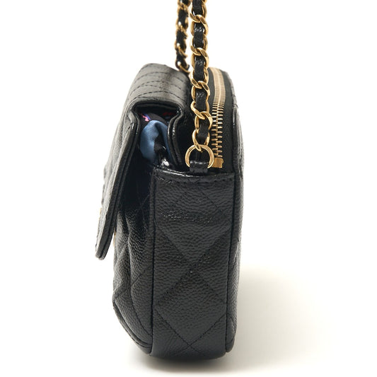 Chanel Caviar Skin Matelasse Chain Shoulder Bag
