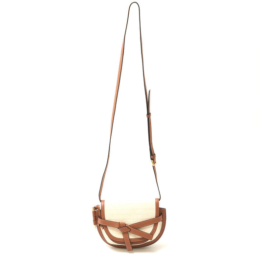 Loewe Anagram Gate Dual Mini Bag Ivory Brown