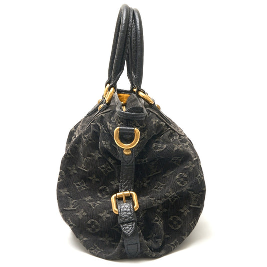 Louis Vuitton Neo Cabby MM Monogram Denim Leather Bag