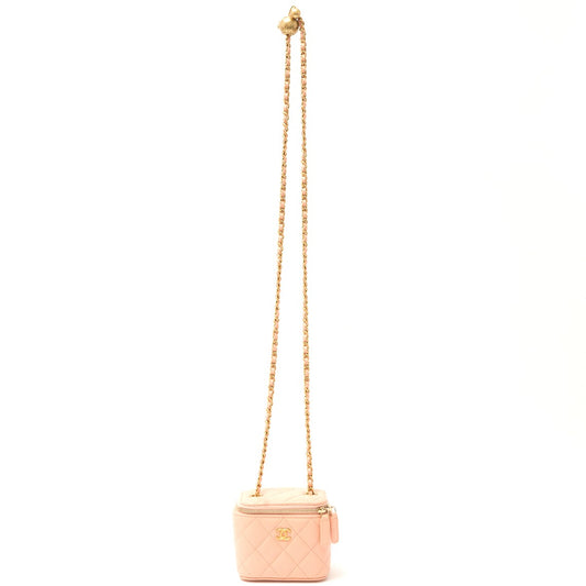 Chanel Lambskin Matelasse Mini Vanity Bag
