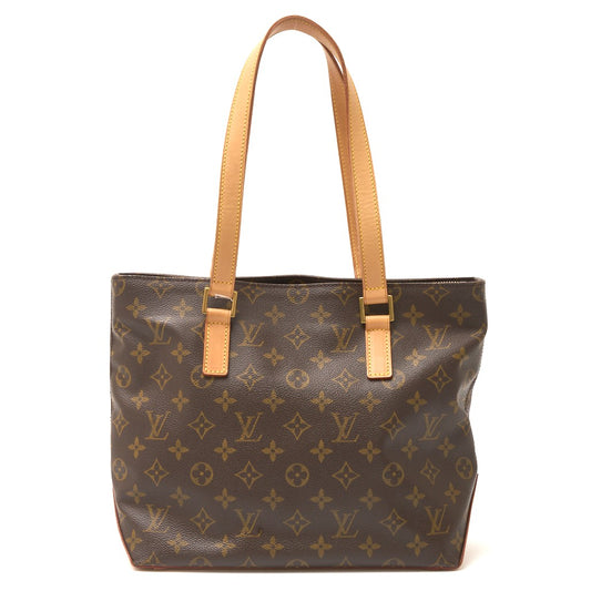 Louis Vuitton Monogram Canvas Leather Tote Bag