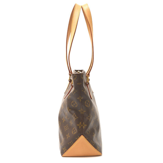 Louis Vuitton Monogram Canvas Leather Tote Bag