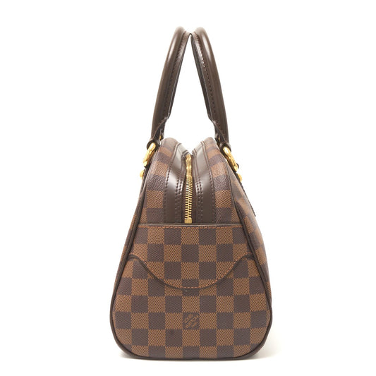 Louis Vuitton Damier Ebene Canvas Leather Duomo Handbag