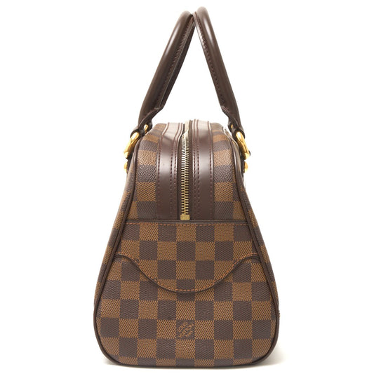 Louis Vuitton Damier Ebene Canvas Leather Duomo Handbag