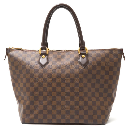 Louis Vuitton Damier Ebene Canvas Leather Saleya MM Handbag