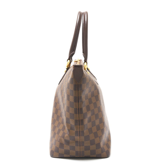 Louis Vuitton Damier Ebene Canvas Leather Saleya MM Handbag