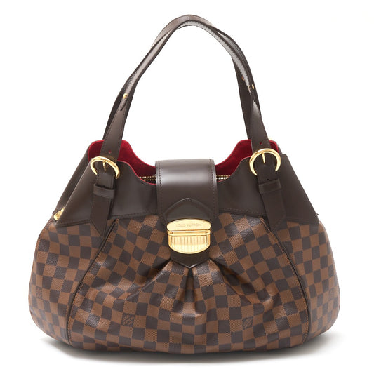 Louis Vuitton Sistina GM Damier Ebene Leather Handbag