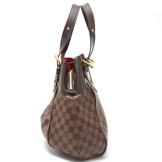 Louis Vuitton Sistina GM Damier Ebene Leather Handbag