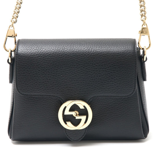 Gucci Interlocking G Leather Shoulder Bag