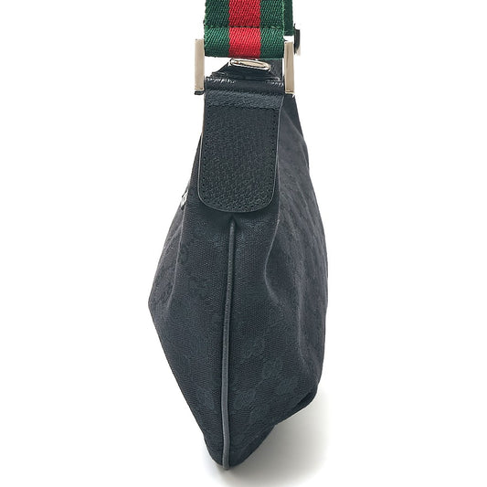 Gucci GG Canvas Leather Messenger Bag