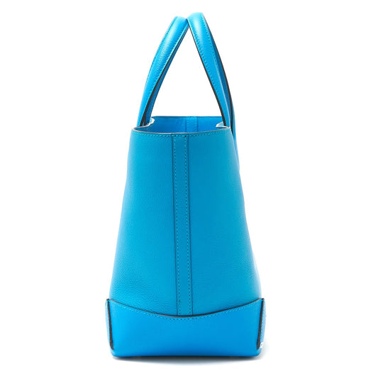 Hermes Maxi Box Cabas 30 Handbag Blue