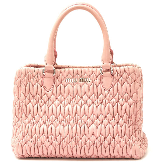 Miu Miu Matelassé Nappa Crystal Leather Bag