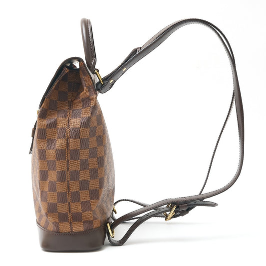 Louis Vuitton Damier Ebene Leather Backpack N51132