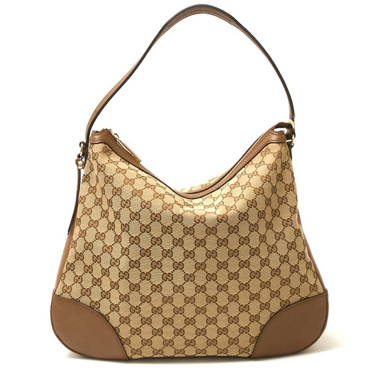 Gucci GG Canvas Leather Shoulder Bag