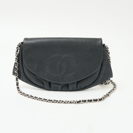Chanel Half Moon Chain Wallet Shoulder Bag