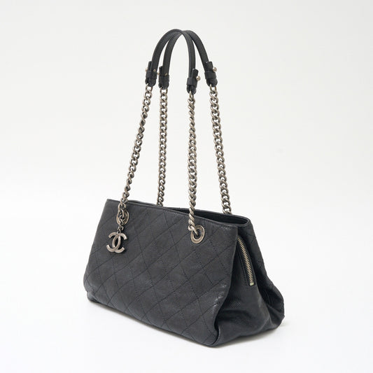 Chanel Caviar Skin Chain Tote Bag