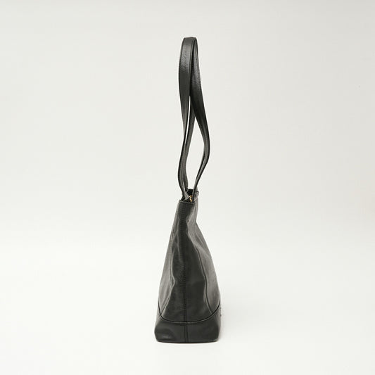 Chanel Caviar Skin Tote Bag Black Gold Hardware