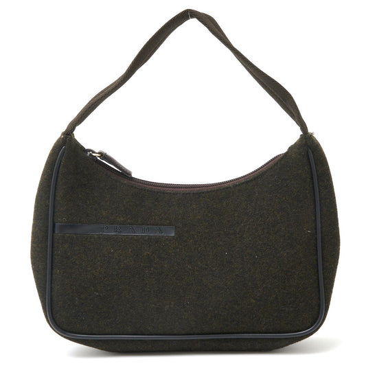 Prada Sport Mini Handbag Felt Nylon Leather