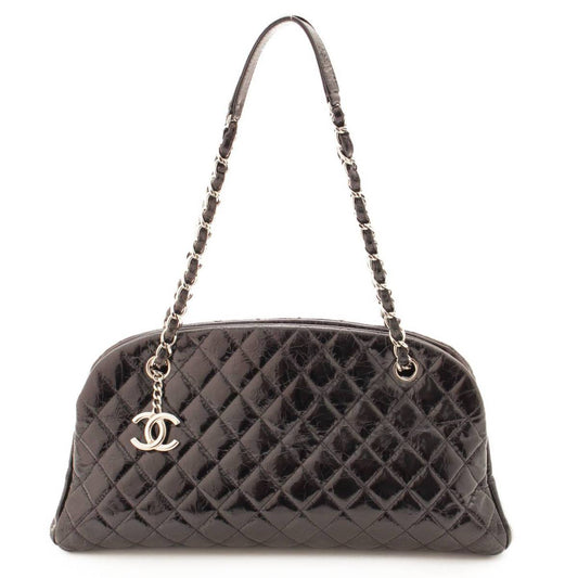 Chanel Leather Mademoiselle Bowling Shoulder Bag