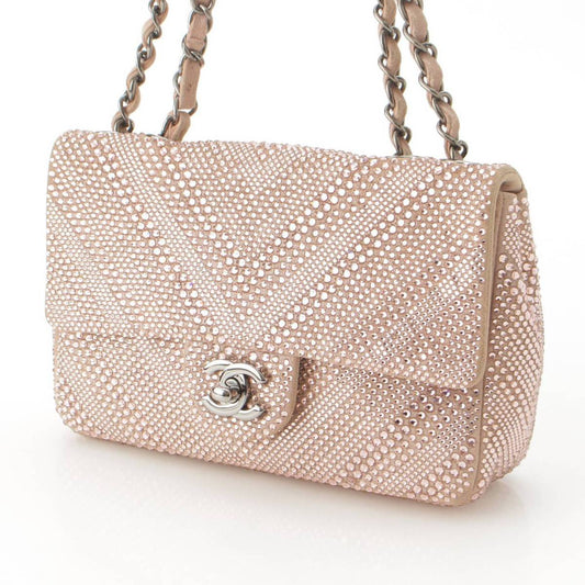 Chanel Suede Chevron Chain Shoulder Bag
