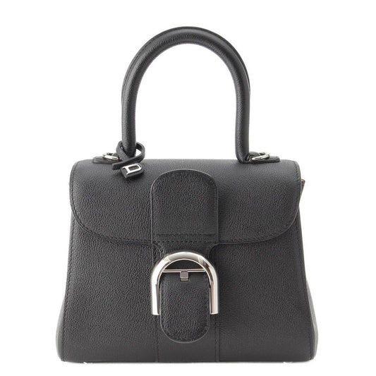 Delvaux Brillant Mini 2way Shoulder Handbag Black