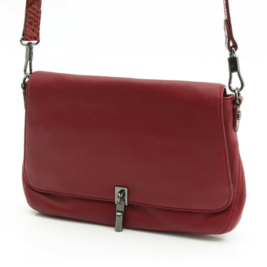Elizabeth and James Leather Shoulder Bag Red