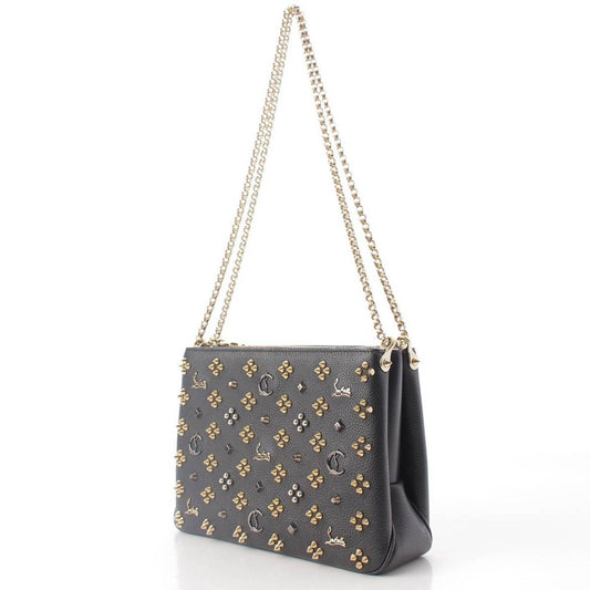 Christian Louboutin Trilby Triple Gusset Spike Studs Shoulder Bag