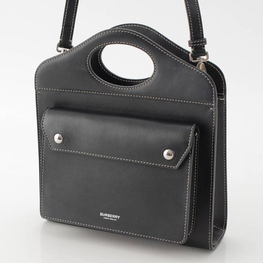 Burberry Leather Pocket Shoulder Bag 8040892