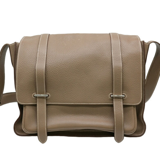Hermes Steve Bessas 35 Leather Messenger Bag