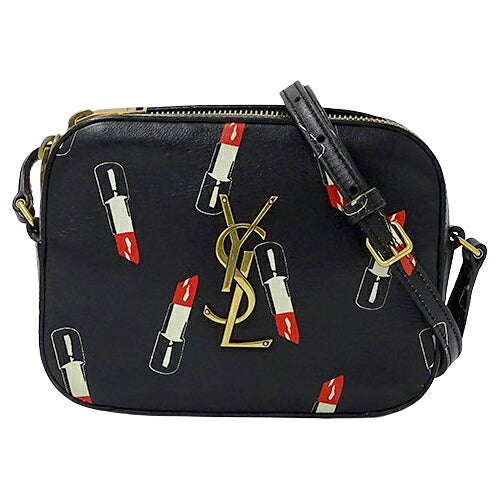 Yves Saint Laurent Leather Shoulder Bag Black