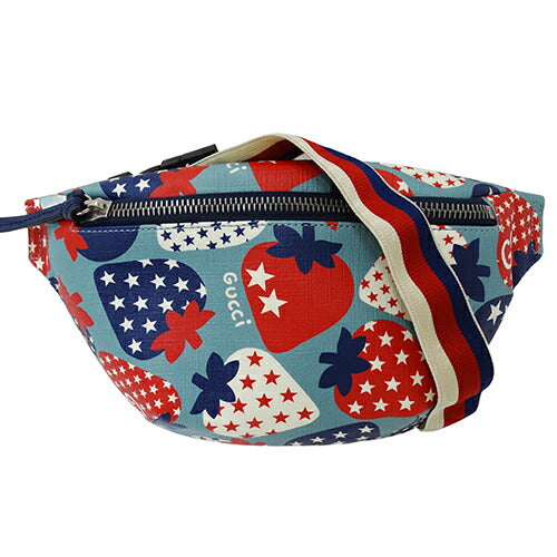 Gucci Kids PVC Waist Bag Blue