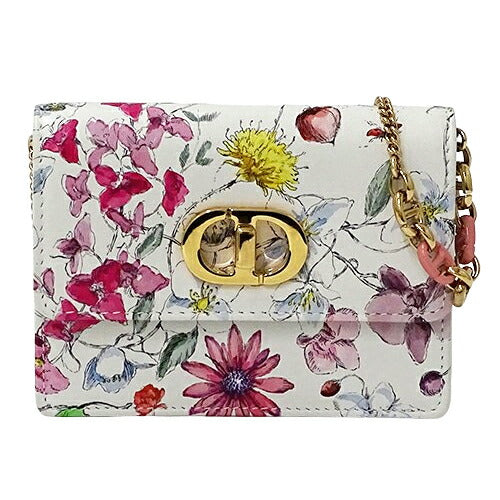 Dior Leather Miss Caro Floral Shoulder Bag