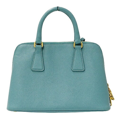 Prada Saffiano Turquoise 2way Handbag