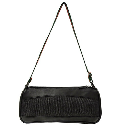 Gucci Leather Canvas Handbag Black
