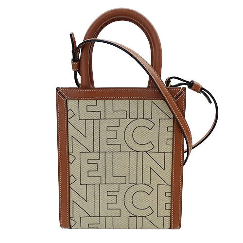 Celine Canvas Leather 2way Handbag