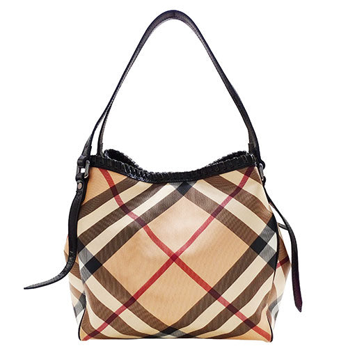 Burberry Women's Tote Bag Beige Check