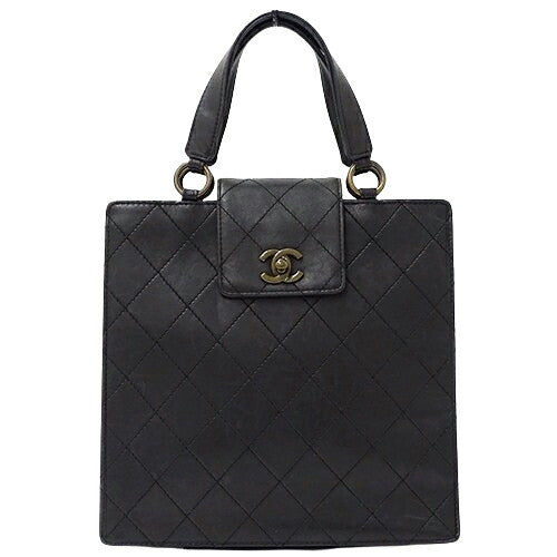 Chanel Matelasse Leather Handbag Black