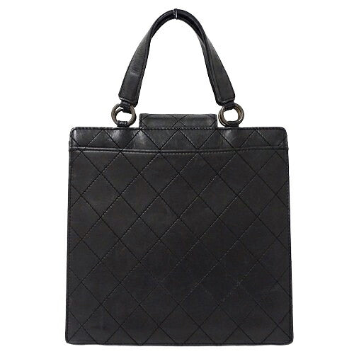 Chanel Matelasse Leather Handbag Black