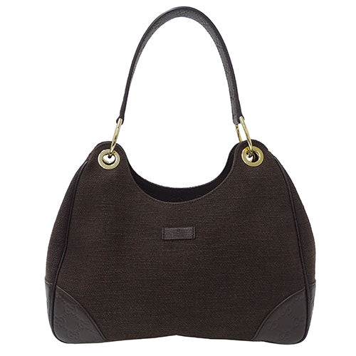 Gucci Canvas Leather Shoulder Bag 257265